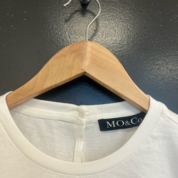 MO&Co M NWT cotton zippered blouse/shirt ultra lux! Fits slightly smaller than M - Picture 3 of 13